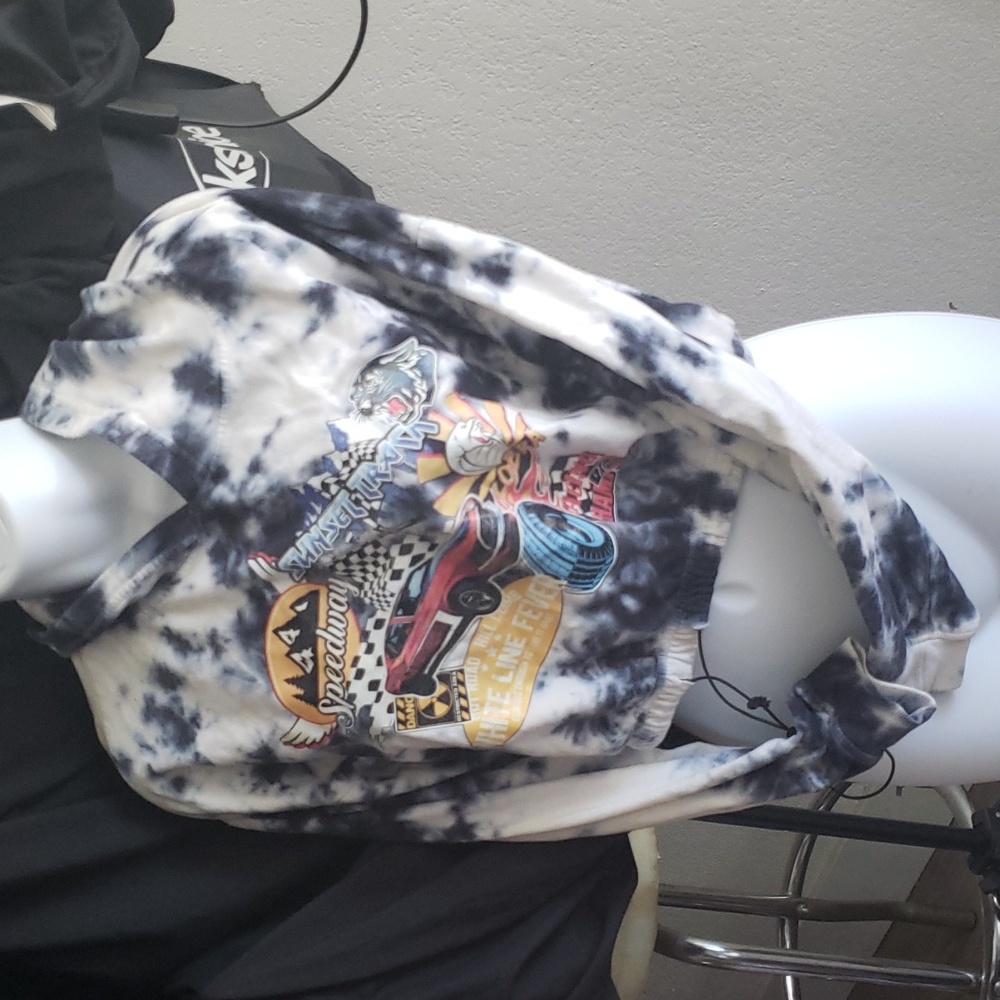 Crop Hoodie Tyedye
